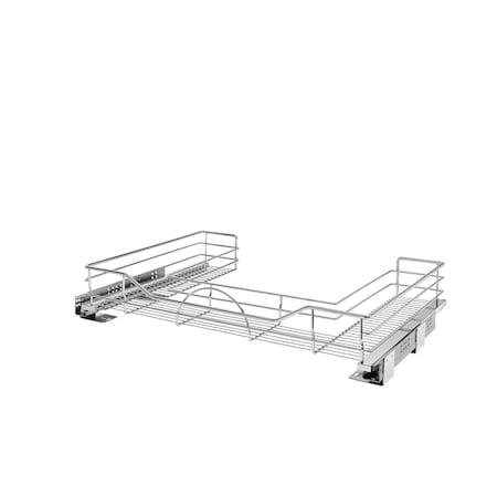 Rev-A-Shelf Steel, Silver, 32.38 in W, 5.31 in H, 21.9 in D, 21.75 in L, Silver 5786-33CR
